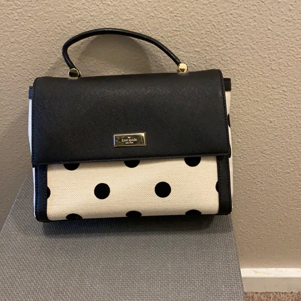 kate spade polka shoulder bag